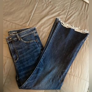 American Eagle Super High Rise Flare 14